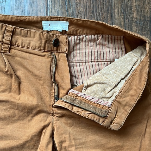 Anthropologie Scout tapered leg pant in ochre (deep rust/orange) size 26 - Picture 6 of 13